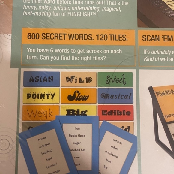 NEVER OPENED Hasbro Funglish game​​​​​​ - Picture 5 of 6